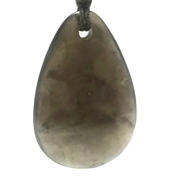 Handmade Large Faux Labradorite Teardrop Dangle Earrings Resin Boho - Picture 3 of 5